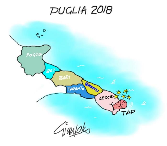 La Puglia, il Tap e le barricate a 90 gradi
